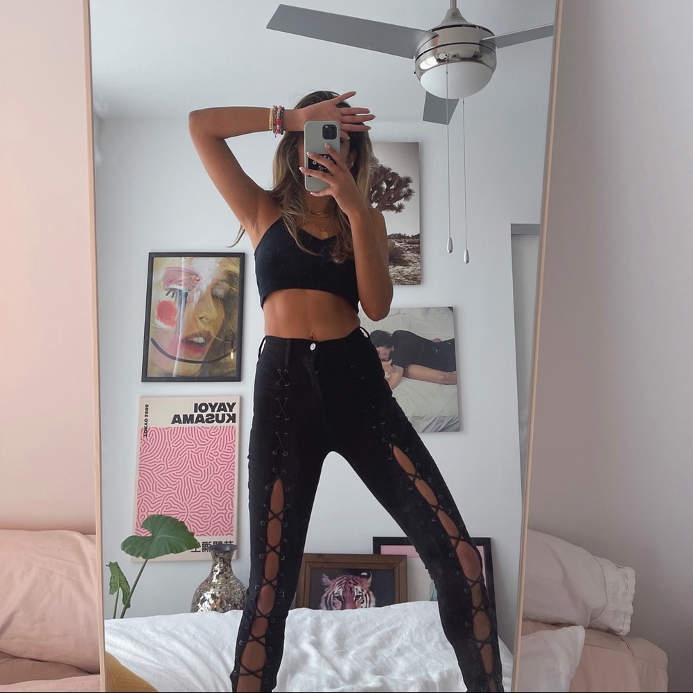 Sorella Black Corset Jeans